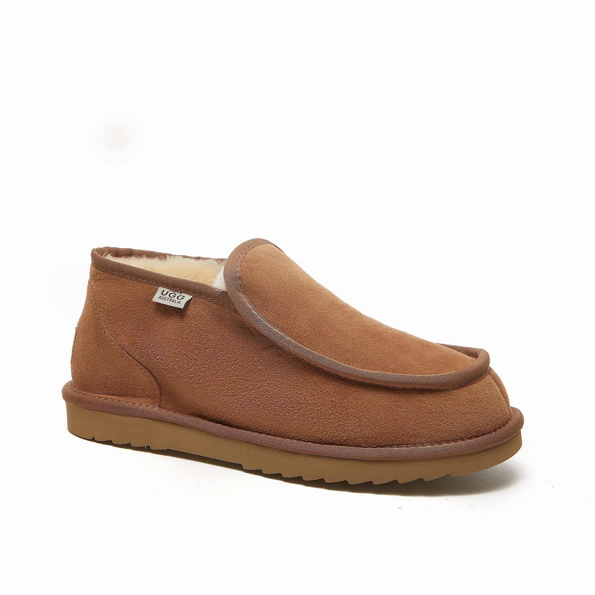 Archie - Men's Classic Australian Sheepskin Ankle Height Slipper Mario Slippers