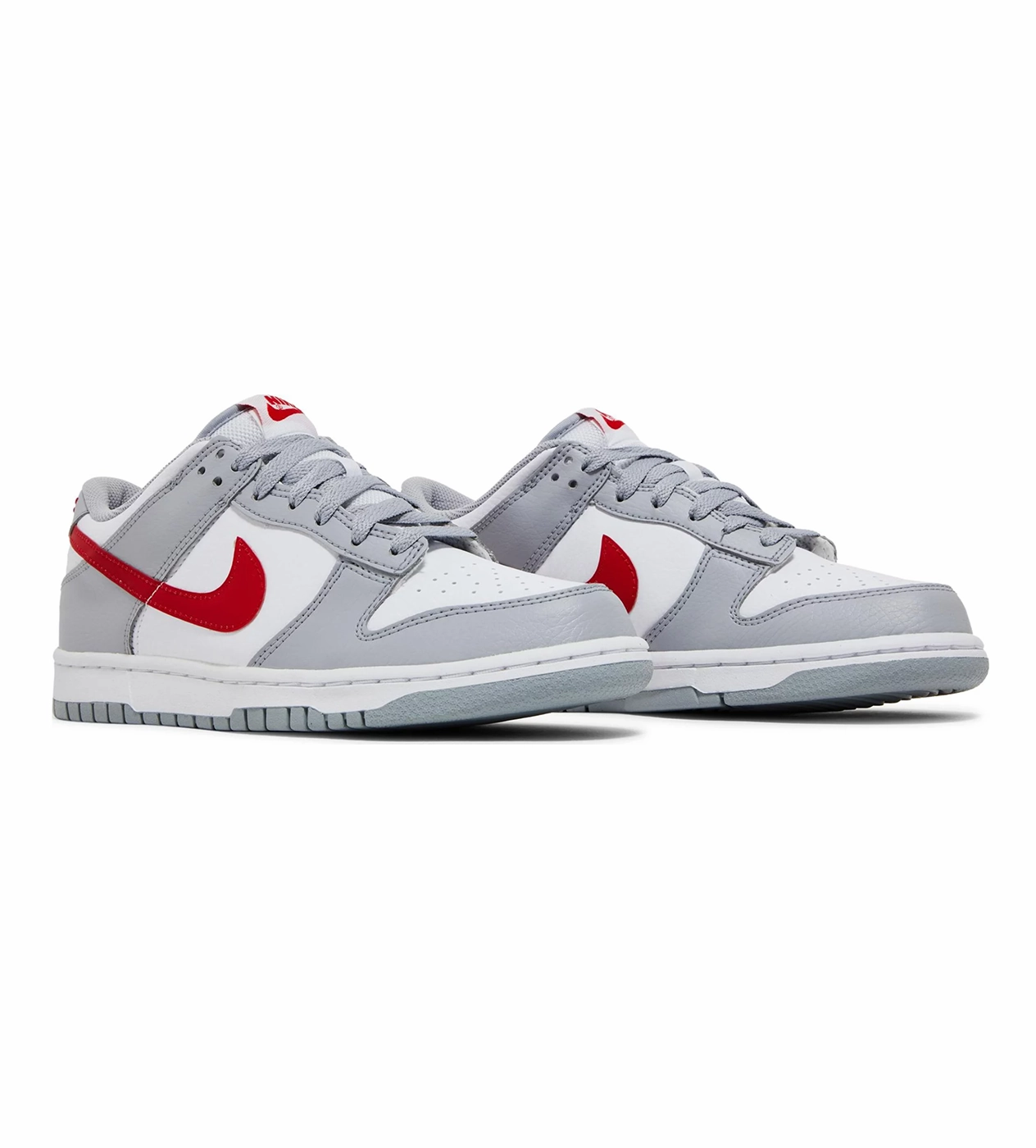 Nike Dunk Low 'White Wolf Grey University Red' Best Asics Orthopedic Walking Shoes