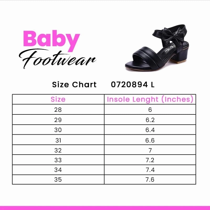 Baby Girls Black Sandals 0720894 Running Shoe Flat Feet