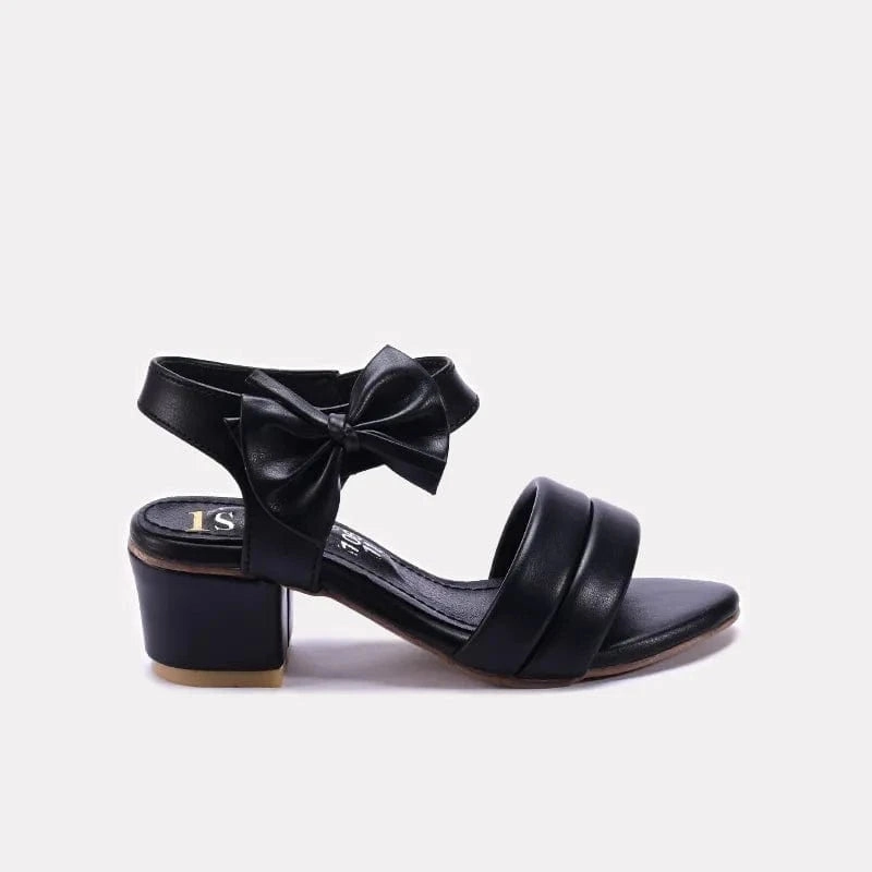 Baby Girls Black Sandals 0720894 Velvet Flat Shoes