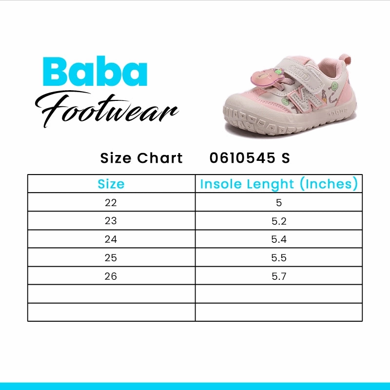 Baba Casual Shoes Pink 0610545 Slip Resistant Shoes Flats