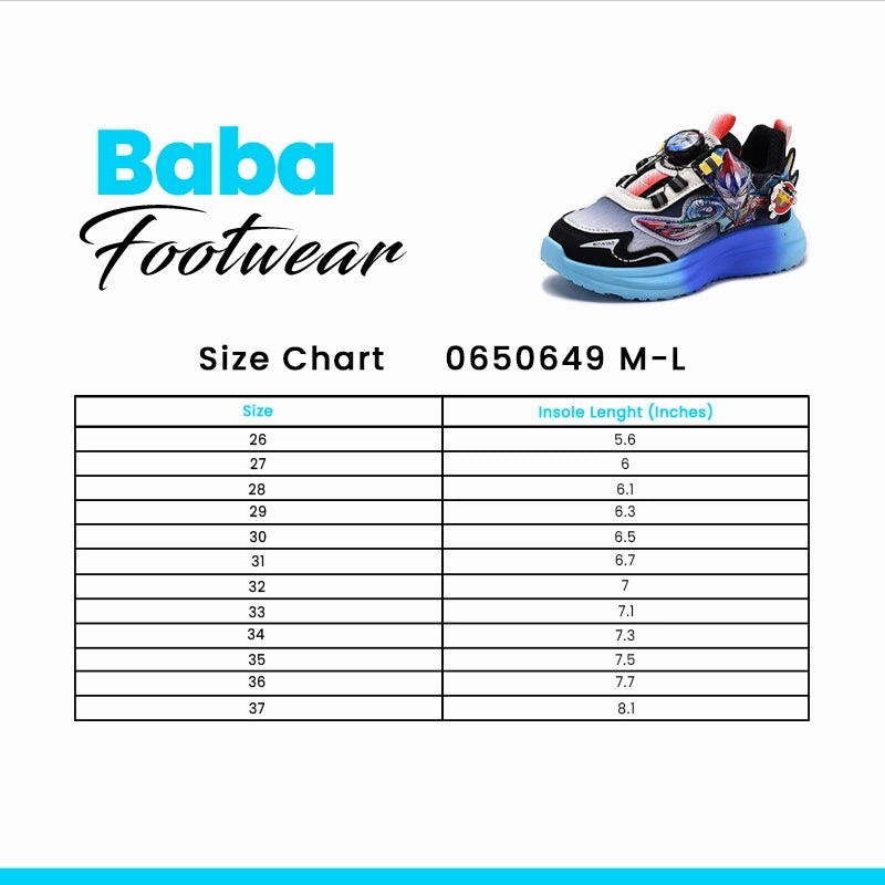 Baba Jogger Shoes Black 650649 Flat Soled Athletic Shoes