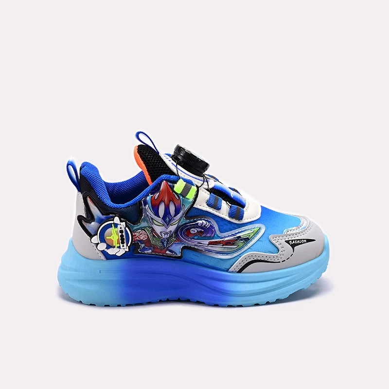 Baba Jogger Shoes Blue 650649 Folding Flats Shoes