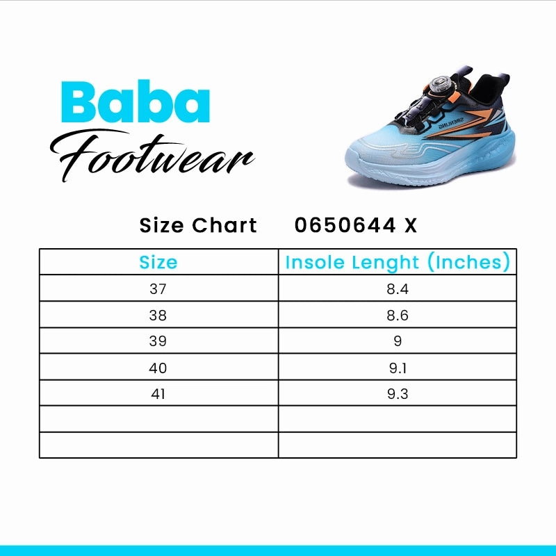 Baba Jogger Shoes Orange 650644 Flat Shoes Or Arch Support
