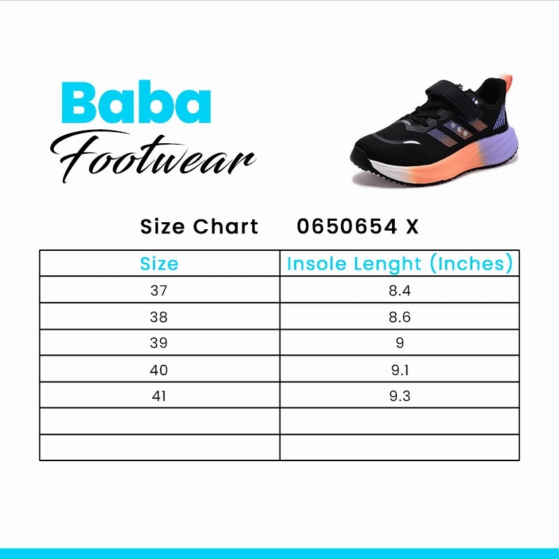 Comfortable Work Flat Shoes Baba Jogger Shoes Orange 650654