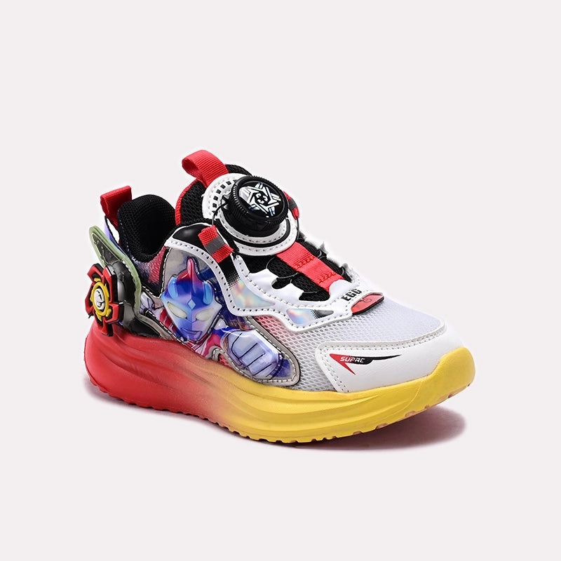 Baba Jogger Shoes Red 650651 Flat Strappy Shoes