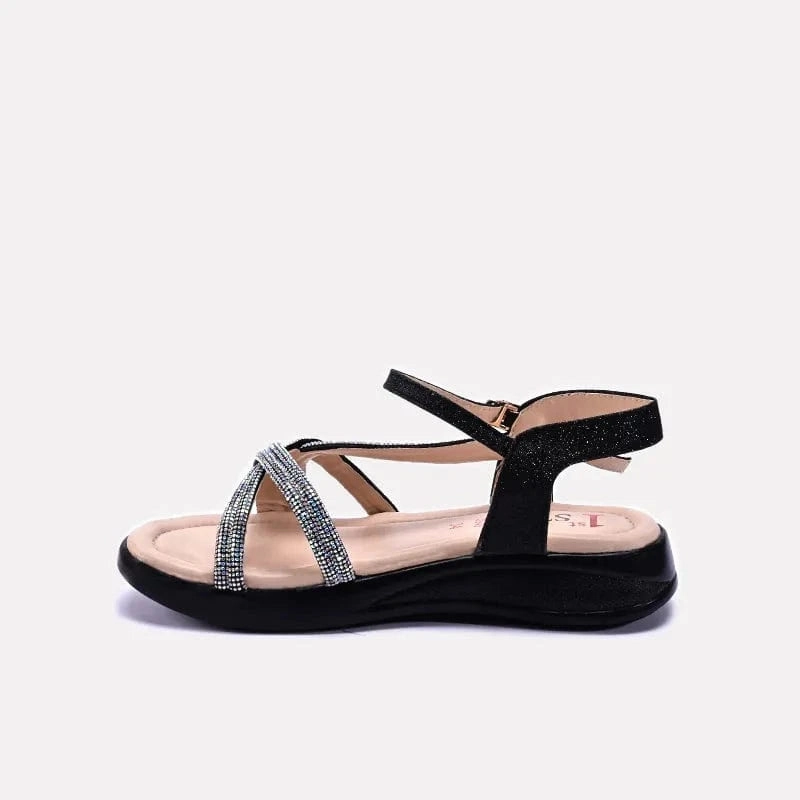 Baby Girls Black Casual Sandals 0720916 Dress Shoes Flats Wedding