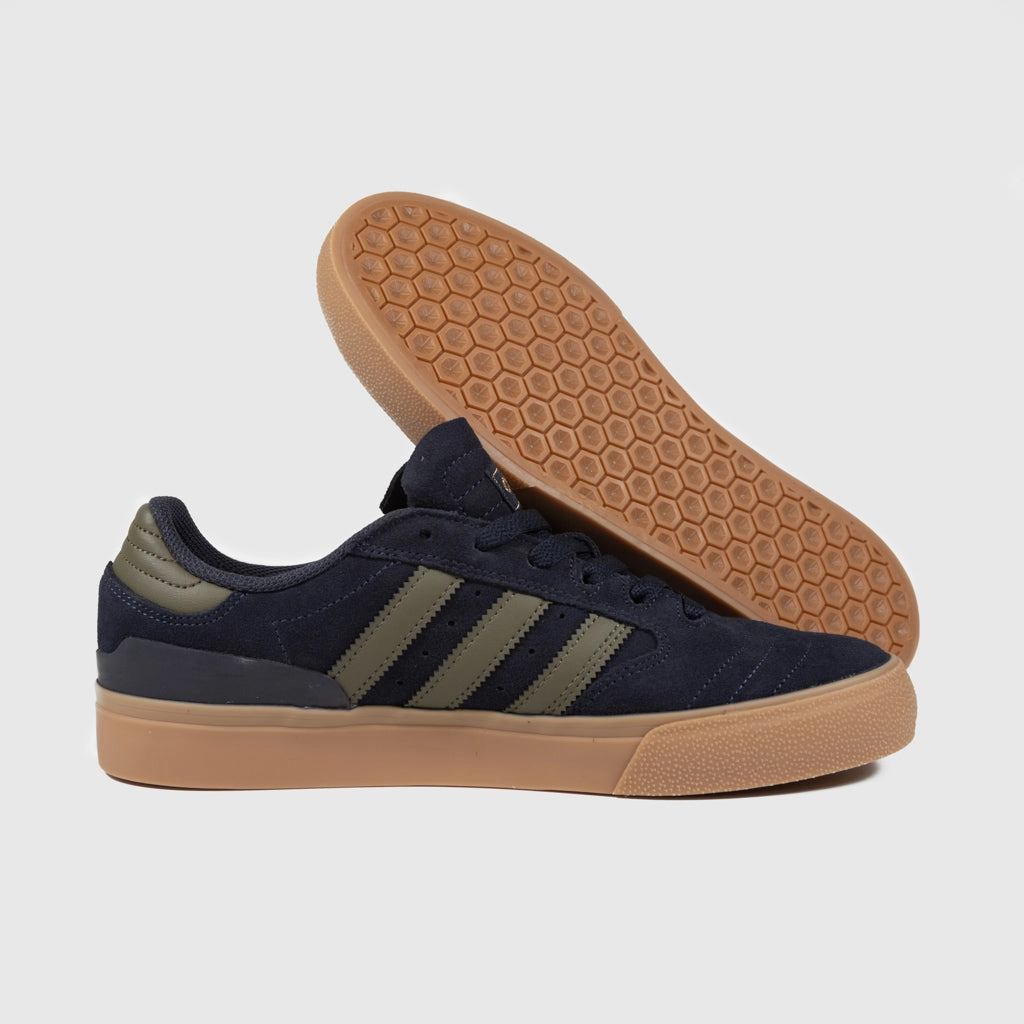 Adidas Eq21 Run Shoes Adidas Skateboarding - Busenitz Vulc 2 Shoes - Legend Ink / Olive Strata / Gold Metallic