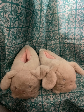 Ankle Slippers Beige bunny slippers  #2 New. 13-1 - Shoes:          13 (Little Kid)