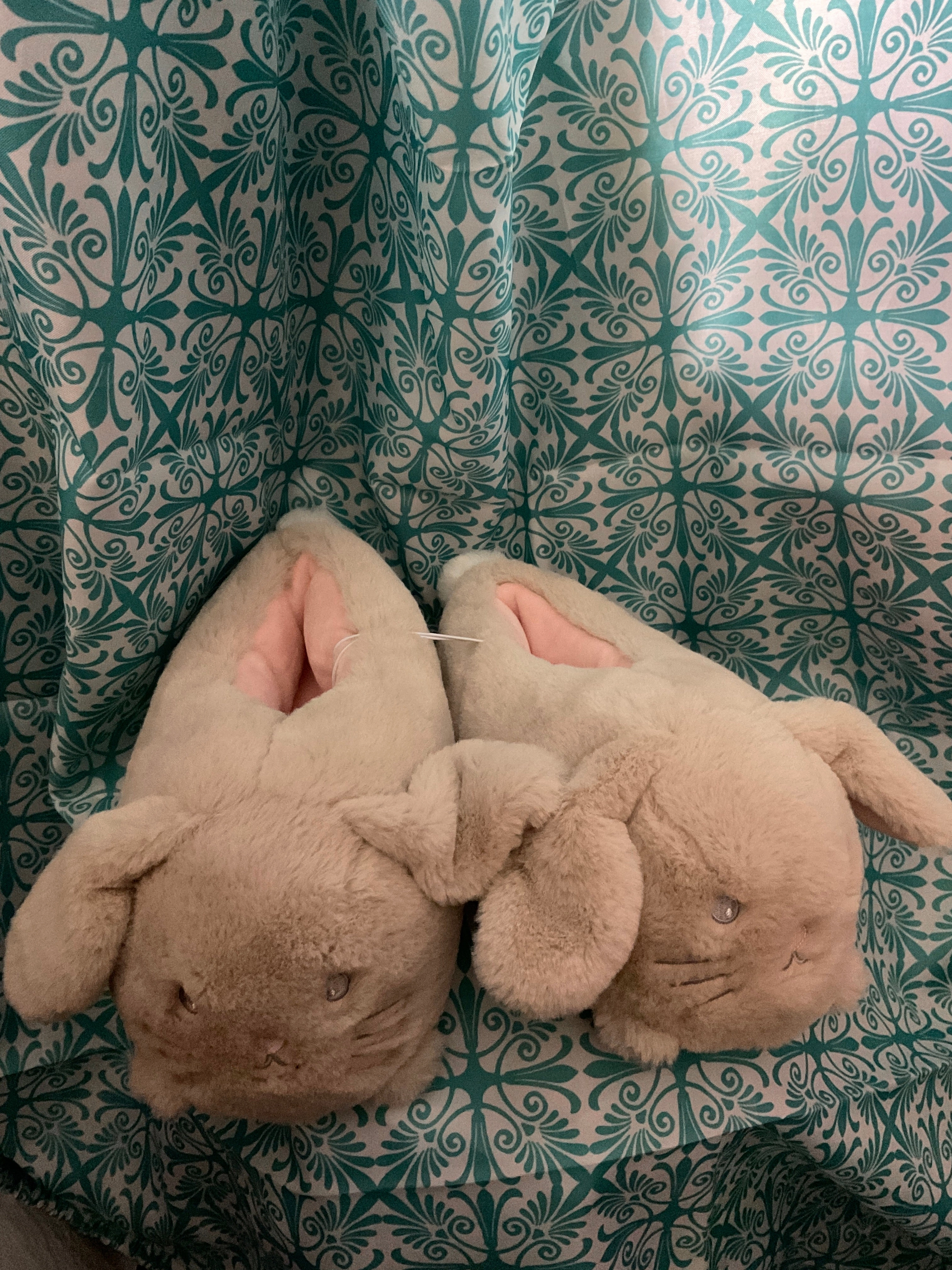 Beige bunny slippers  #2 New. 13-1 - Shoes:          13 (Little Kid) Granny Slippers