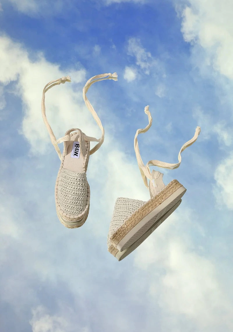 Beige jutte and raffia alpargatas Origin Of Espadrilles