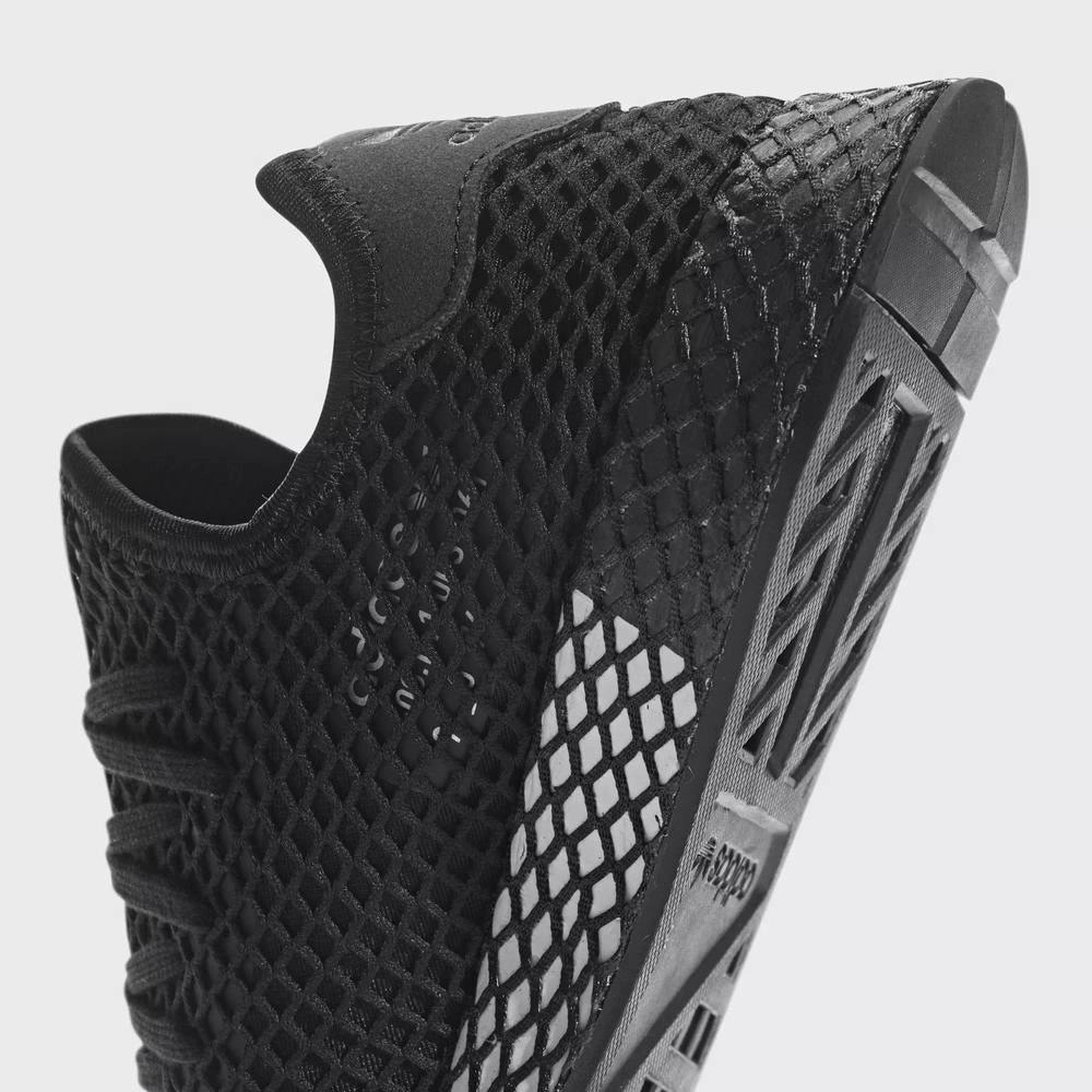 Adidas Deerupt Runner J - Core Black / Ftwr White Running Shoes Kids