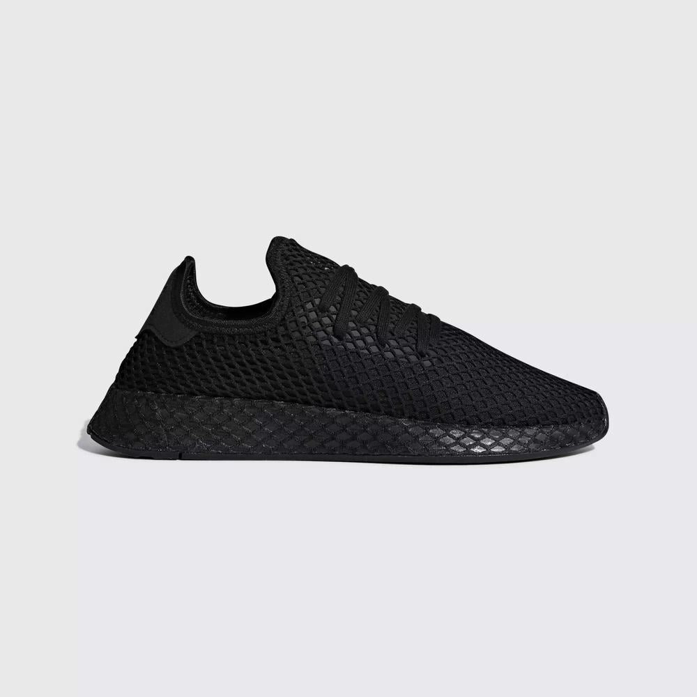 Adidas Deerupt Runner J - Core Black / Ftwr White Running Shoes For People With Flat Feet