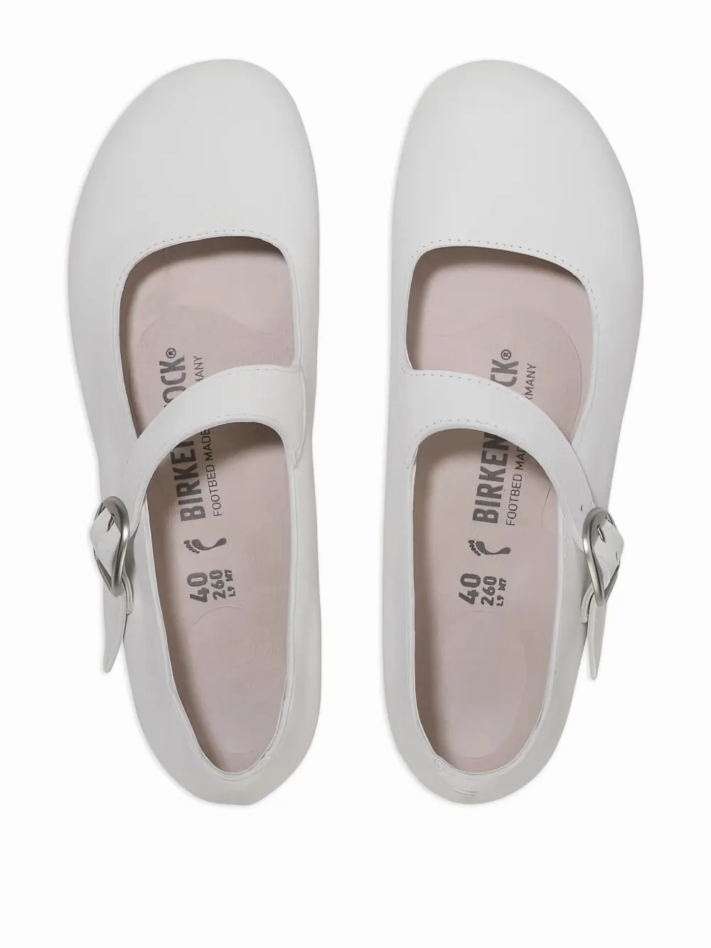 BIRKENSTOCK - Women Tracy Nubuk Leather Antique White Shoes Flats That Look Like Pointe Shoes