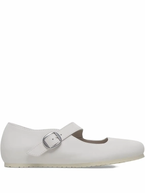 BIRKENSTOCK - Women Tracy Nubuk Leather Antique White Shoes Walmart Flat Shoes