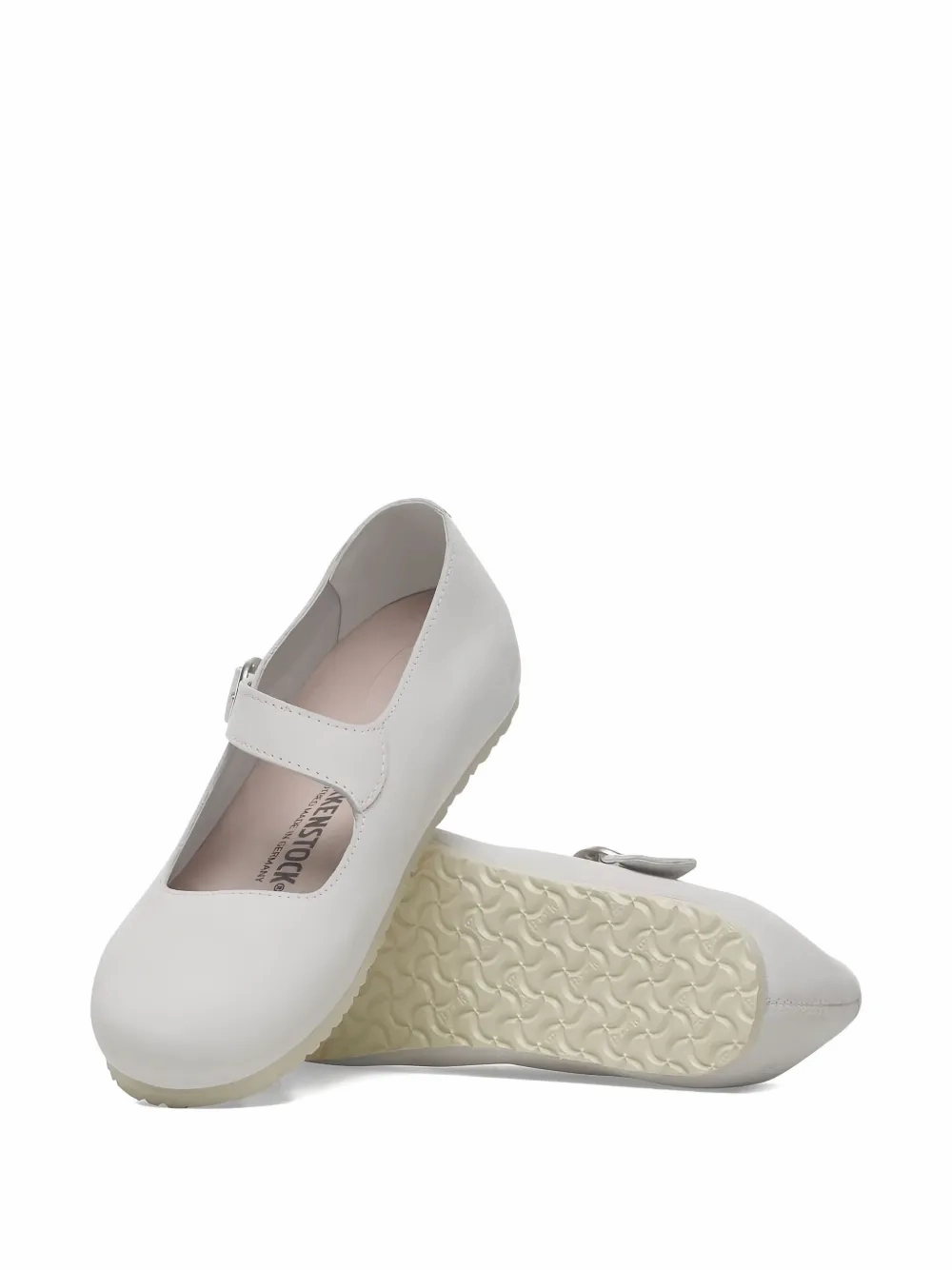 With Good Support For Flat Feet BIRKENSTOCK - Women Tracy Nubuk Leather Antique White Shoes