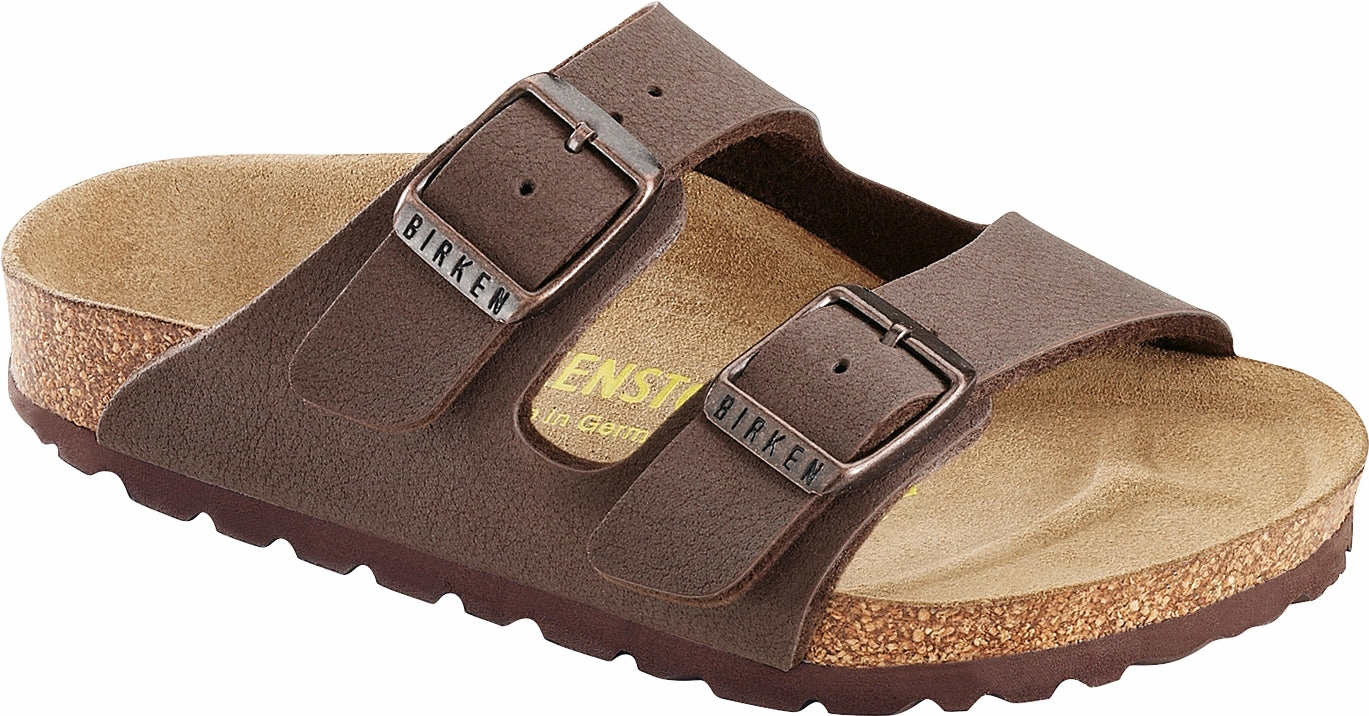 Walking Athletic Birkenstock Kids Arizona Birko-Flor Nubuck Mocca - Narrow