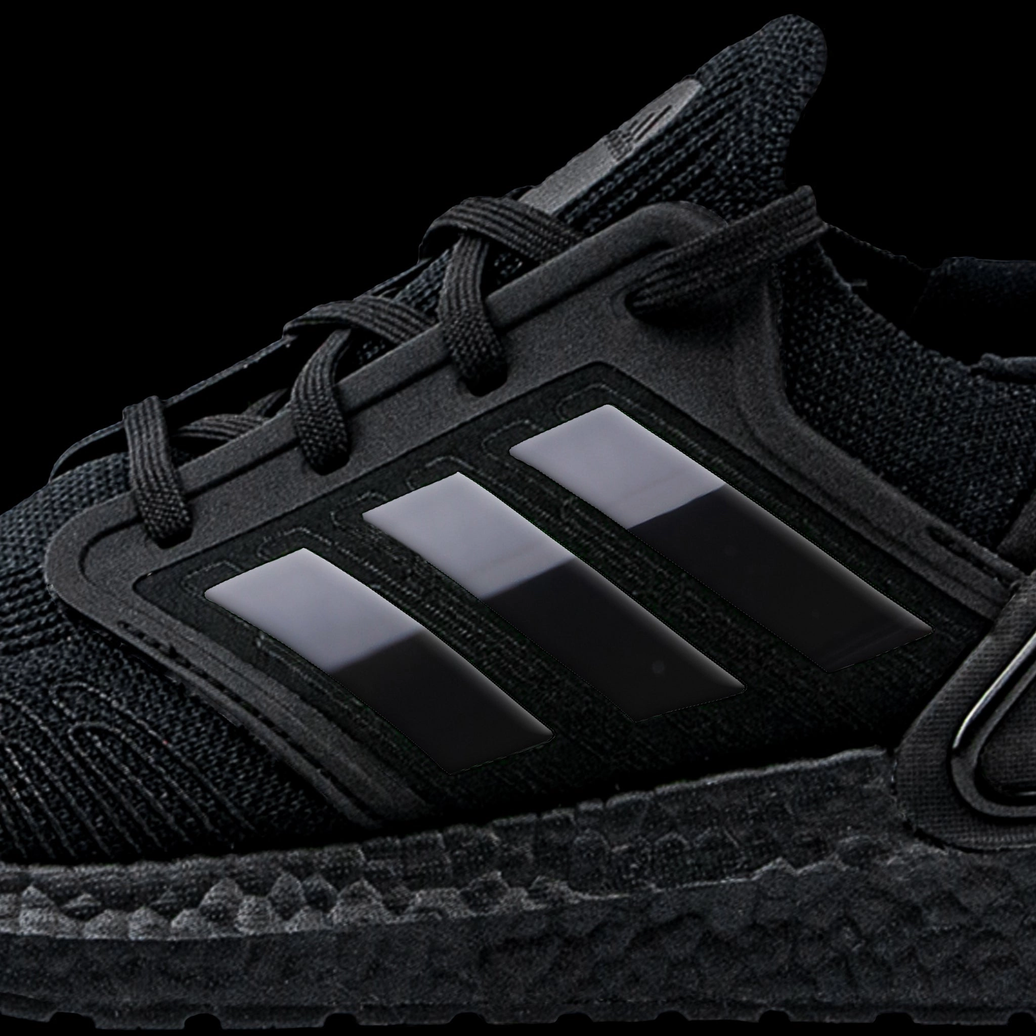 Adidas Court Tns Premiere Shoes Black 3M Reflective Stripes for Ultra Boost 20