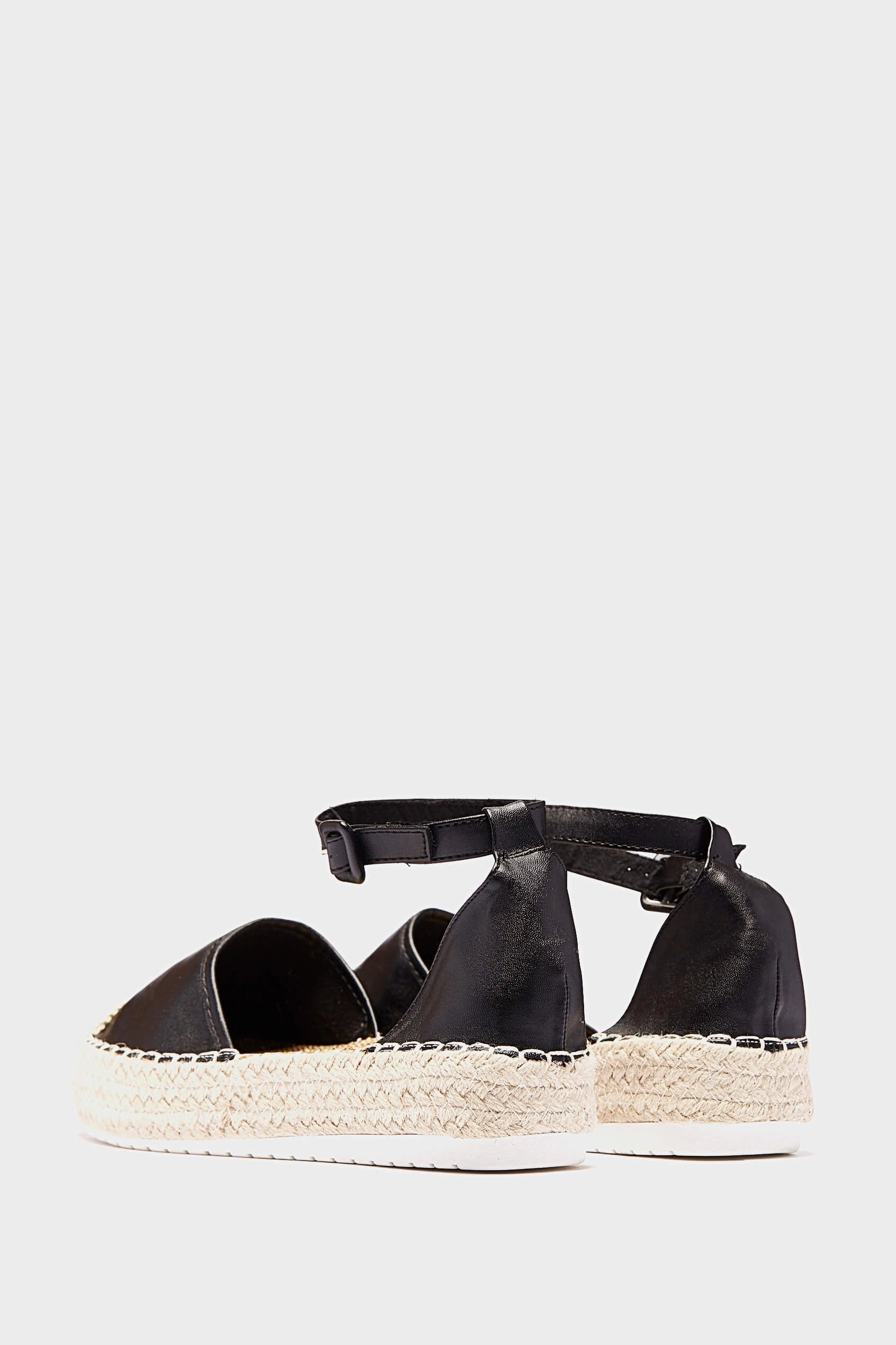 Christian Louboutin Espadrilles Wedges Black Ankle Strap Espadrilles