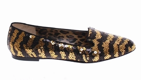 Best Cushioned Athletic Shoes Black Gold Sequined Ballet Flat Shoes