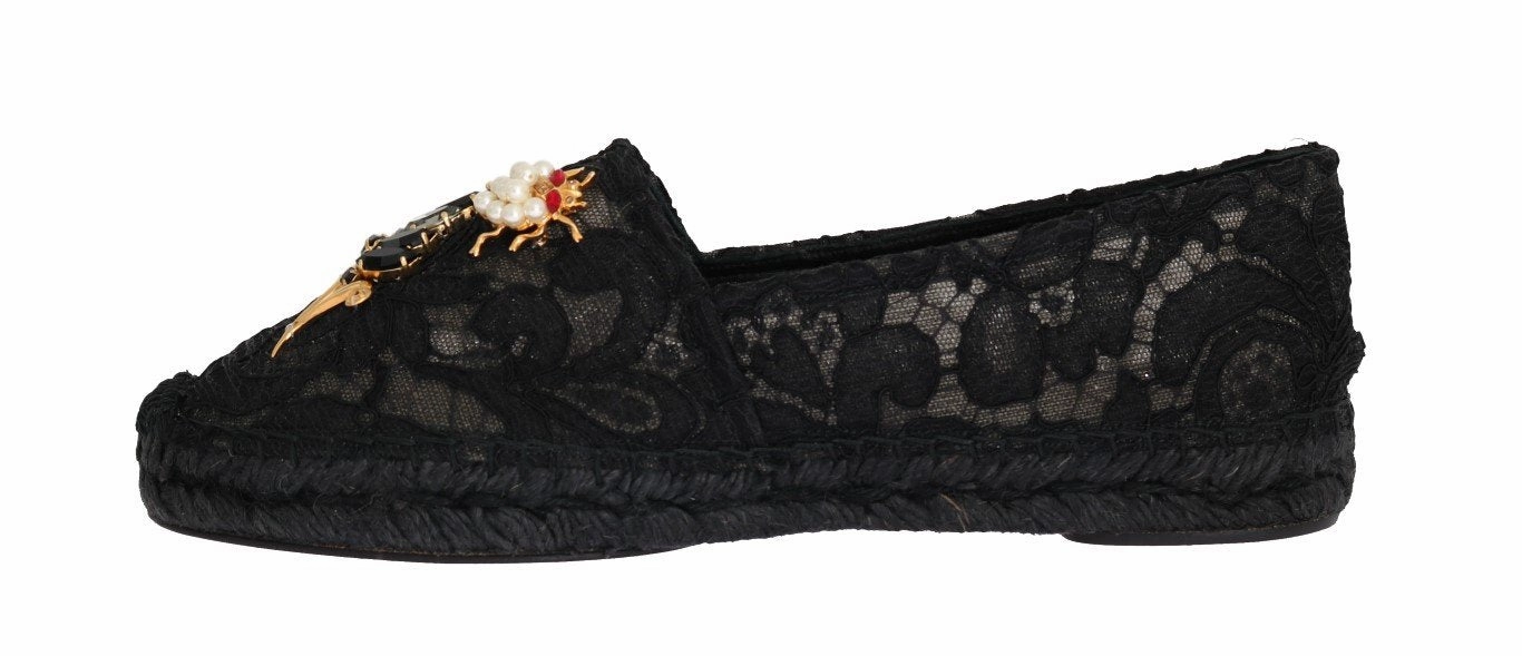 Black Lace Crystal Espadrilles Shoes Best Minimalist Shoes Flat Feet