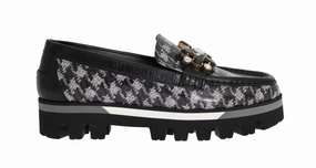 Flat Shoes On Amazon Black Leather Crystal Moccasins Shoes