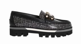 Best Shoe Inserts Flat Feet Black Leather Crystal Moccasins Shoes