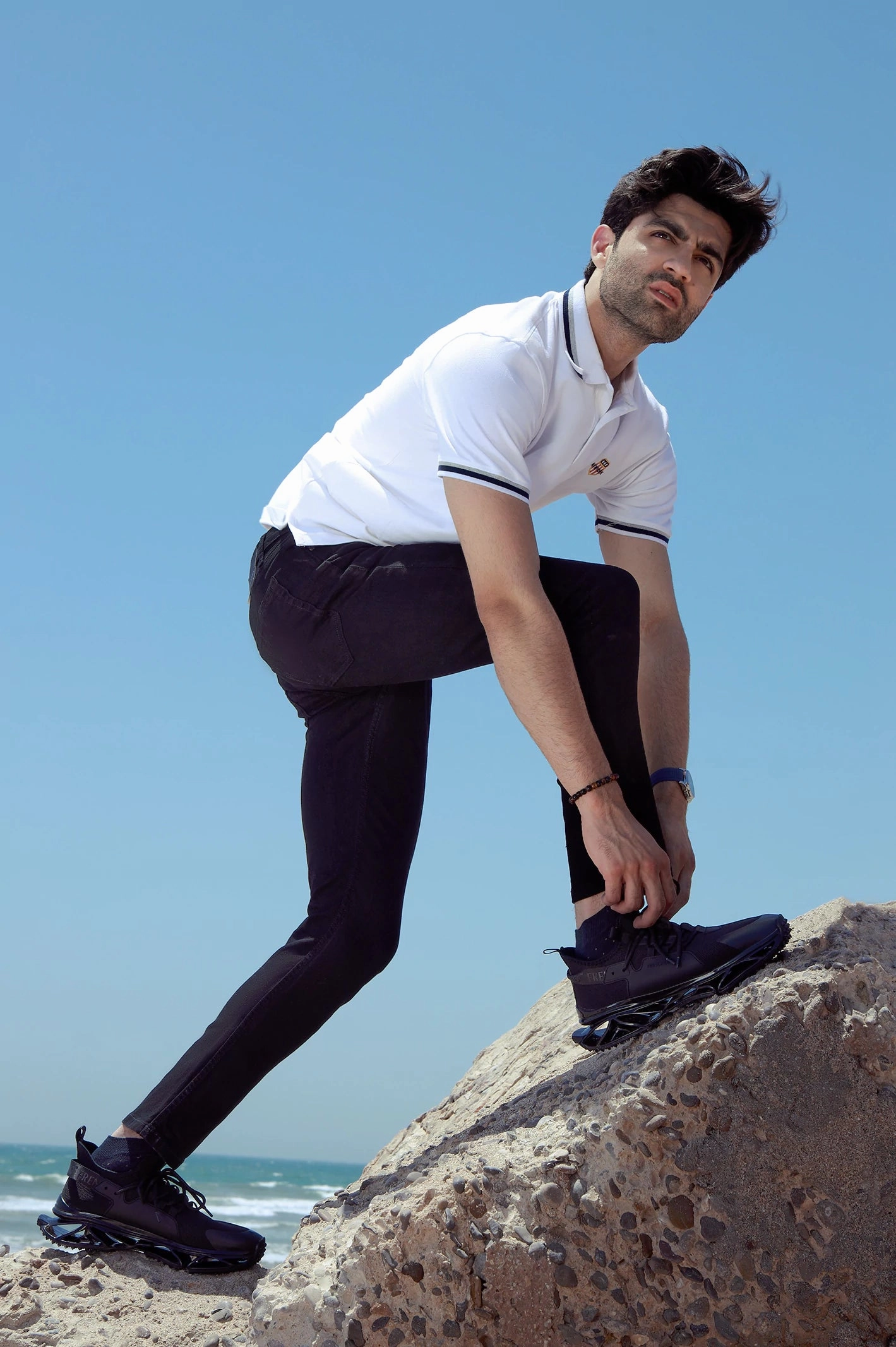 Fashion Casual Shoes Black Men Casual Sneaker