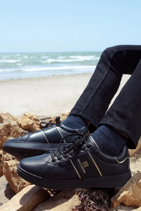 Black Men Casual Sneaker Shoe Business Casual