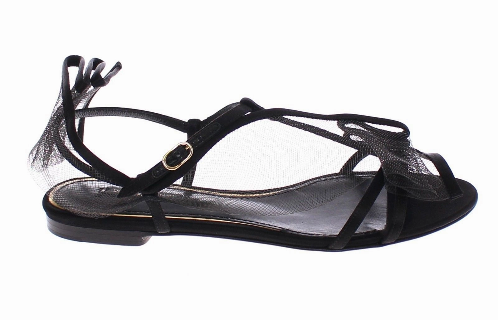 Black Nets Strap Flat Sandals Shoes Scarpe Flat-pedal Bike Shoe