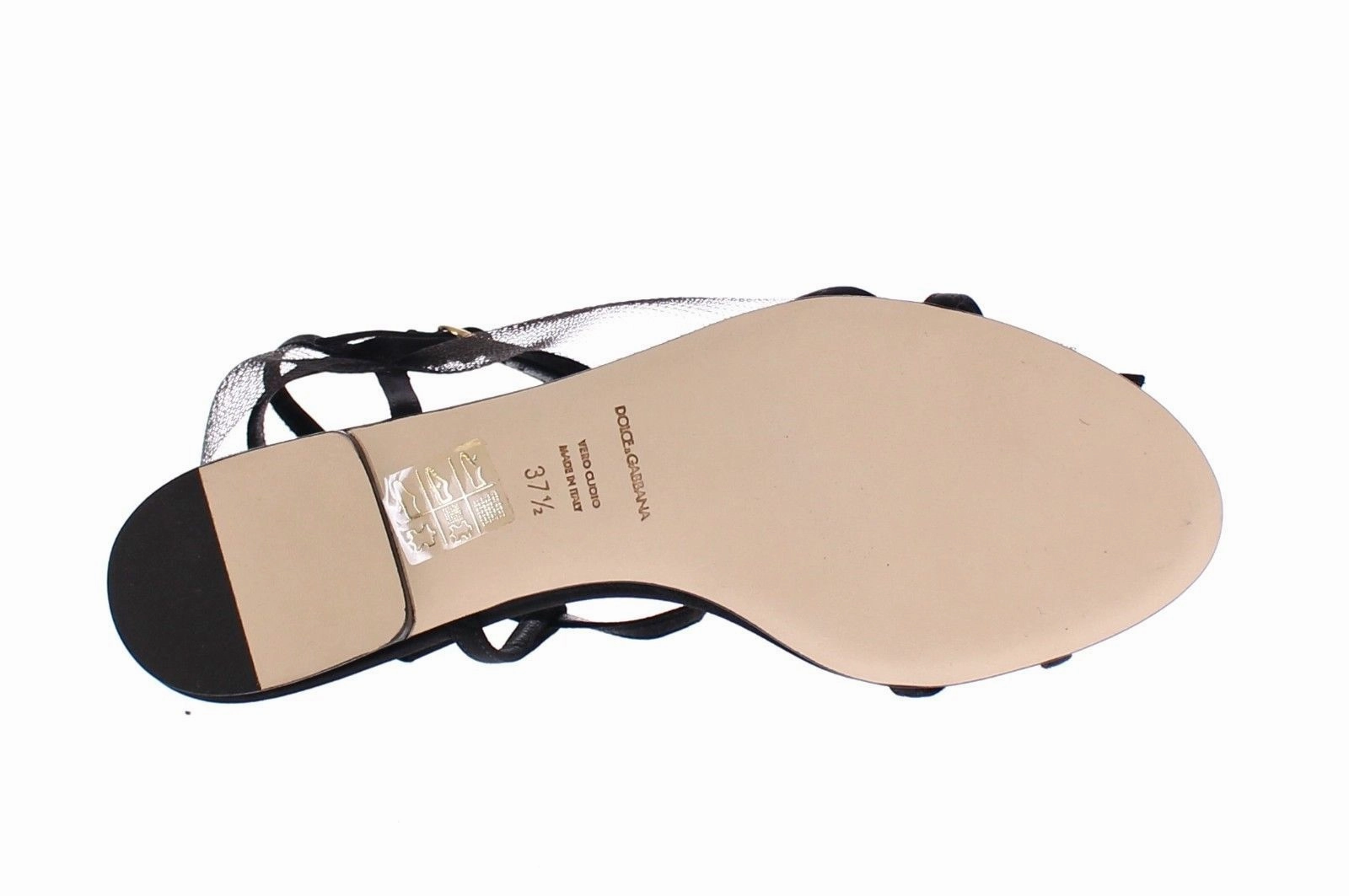 Sparkly Flat Prom Shoes Black Nets Strap Flat Sandals Shoes Scarpe