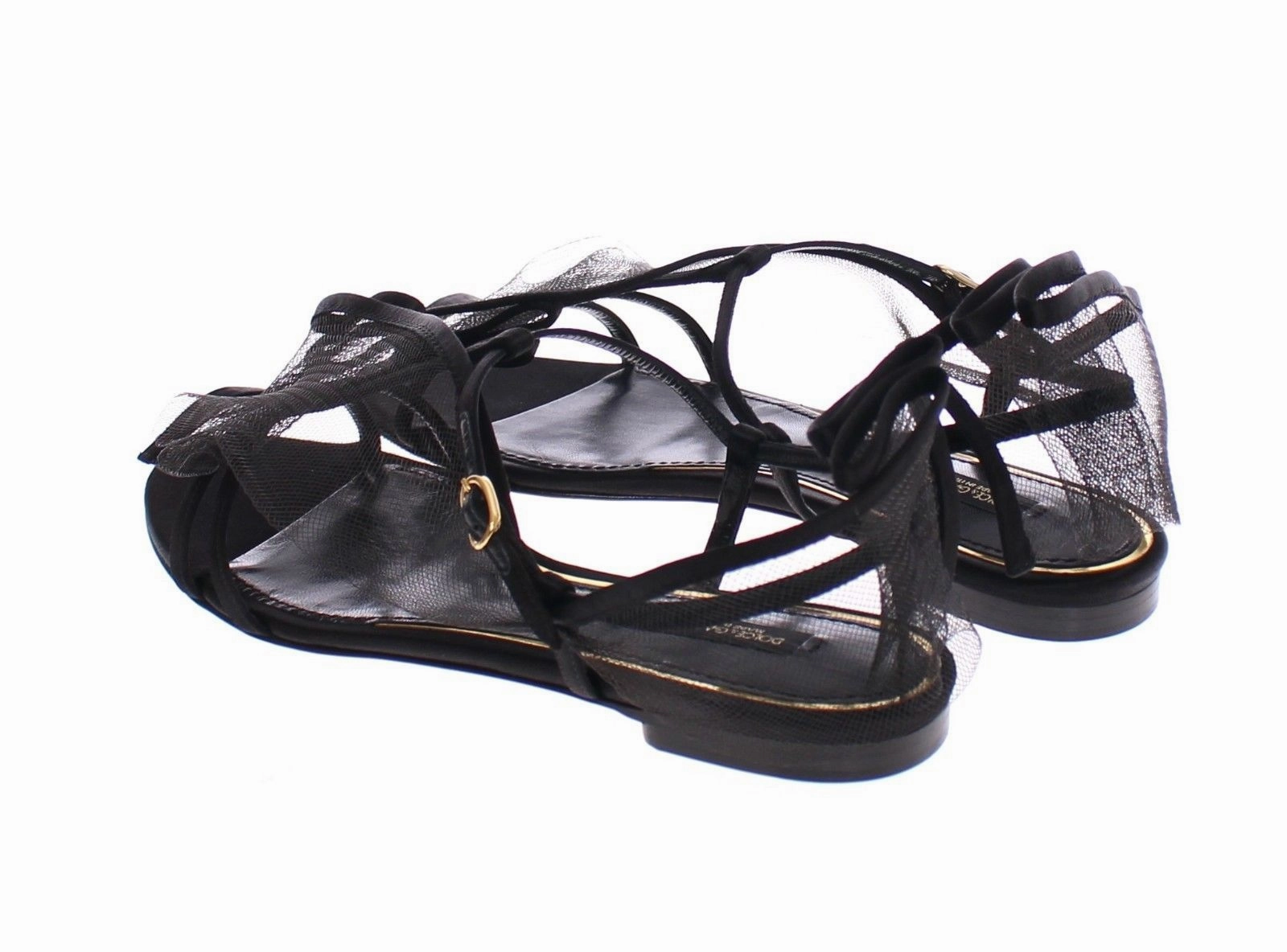 Black Nets Strap Flat Sandals Shoes Scarpe Flat Pedal Bike Shoes
