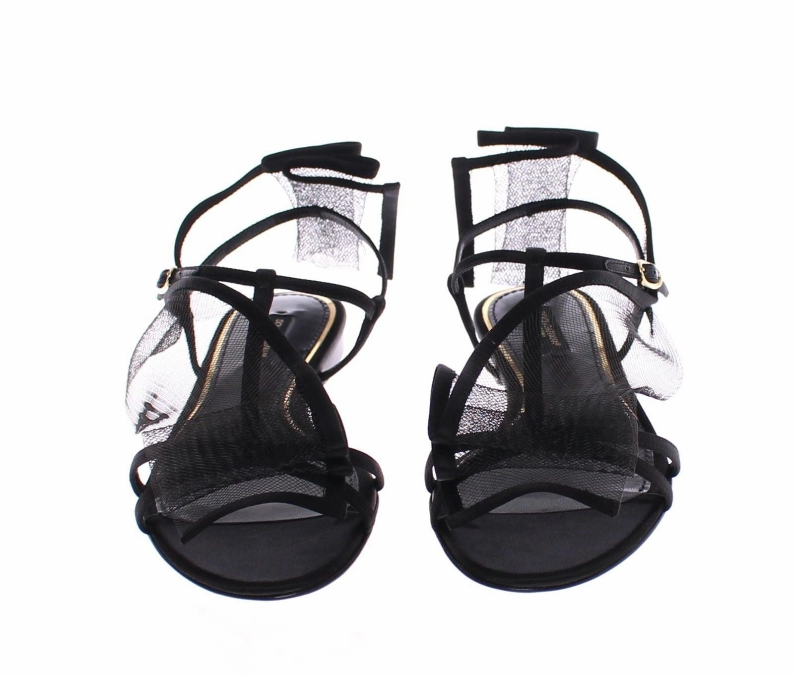 Black Nets Strap Flat Sandals Shoes Scarpe Crossfit Shoes For Flat Feet