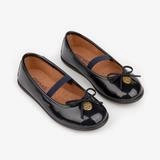 Black patent leather ballerinas Flat Shoes And Lower Back Pain