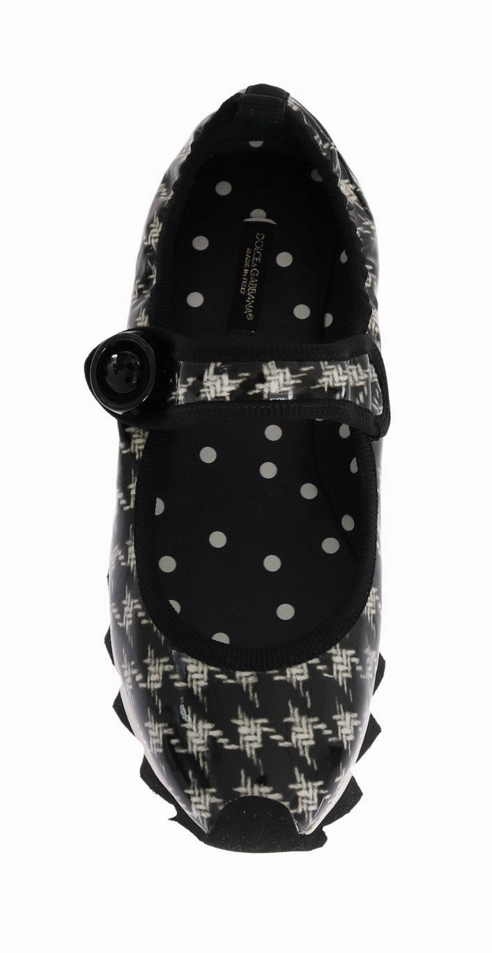 Shoes For Homecoming Flats Black White Patent Leather Ballerina Shoes