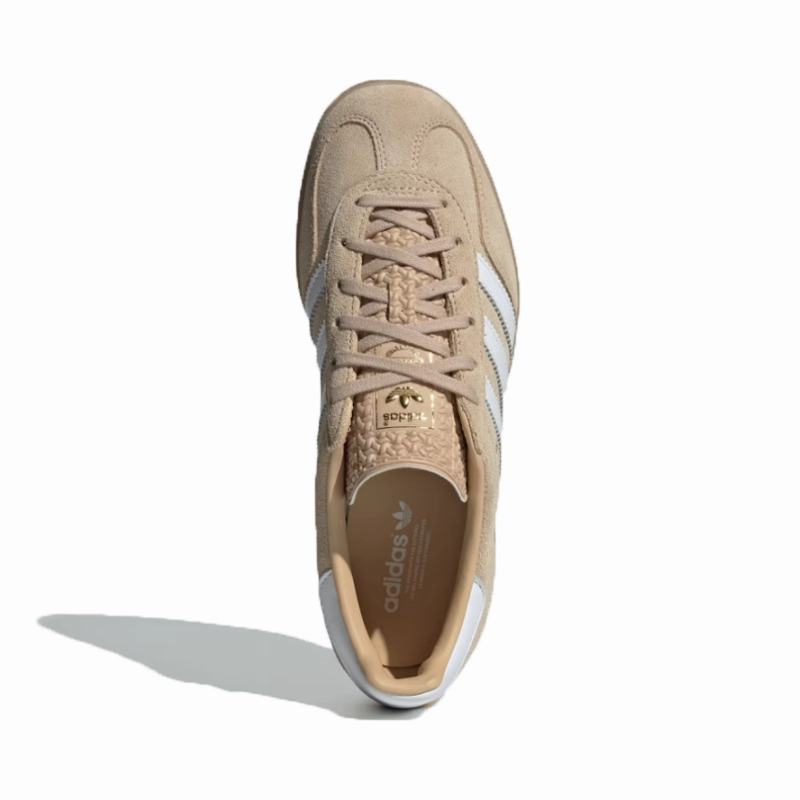 adidas - Gazelle Indoor - Magic Beige/Cloud White  - Women's [IH5482] Good Running Shoes Women