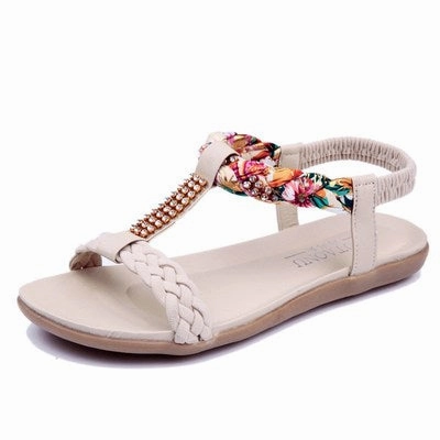 Shoe Inserts Flat Feet Bohemian Women Sandals Fashion Flip Flops Women Shoes  Summer Flat Sandals Fashion Beach Sandals Ladies Shoes