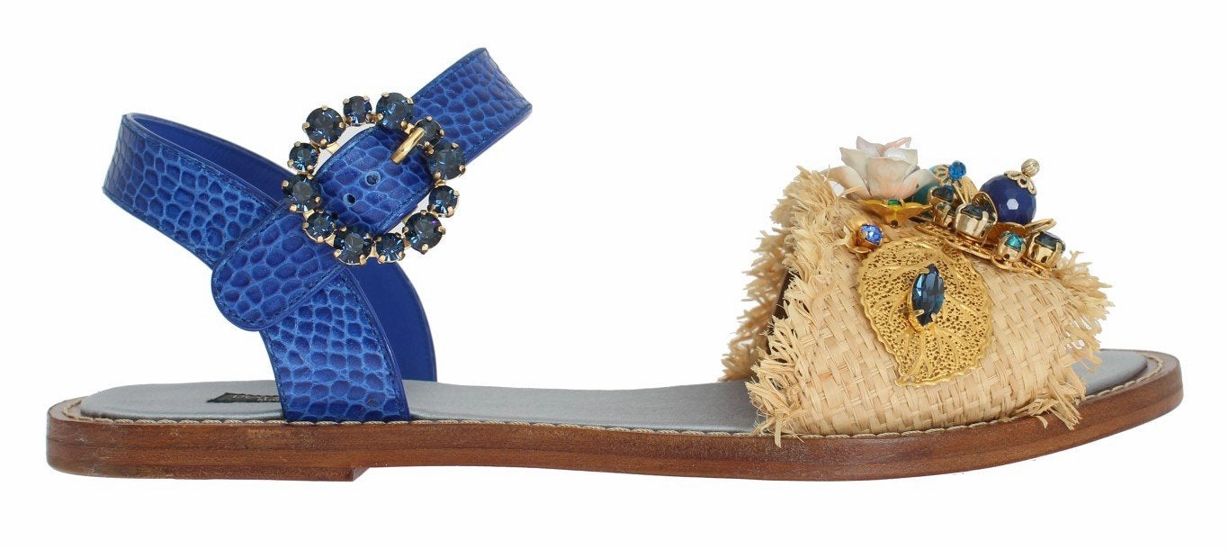 Blue Crocodile Crystal Paglia Sandals Walking Shoes For Overpronation Flat Feet