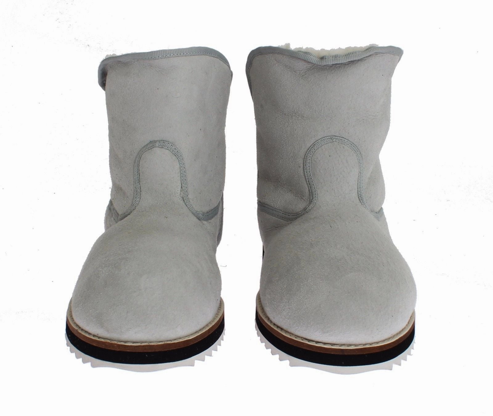 Workout Shoes Blue Leather Merino Wool Flat Warm Boots Shoes