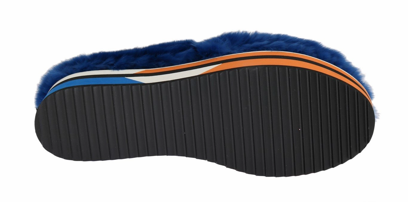 Best Shoes For Flat Pedals Blue Rabbit Fur Espadrilles Loafers