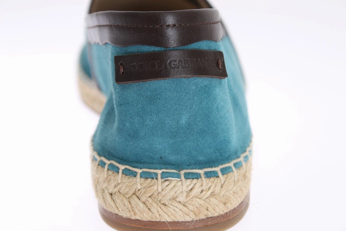 Michael Kors Laney Thong Espadrille Sandals Blue Suede Leather Corrida Espadrilles