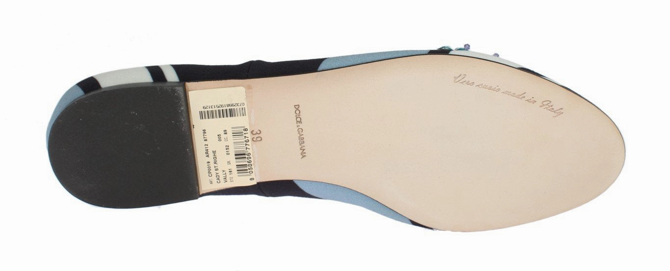 Blue White Wool Crystal Flat Loafers Walking Shoes For With Feet