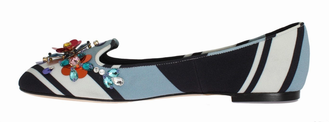 Best Walking Shoes For Flat Footed Blue White Wool Crystal Flat Loafers