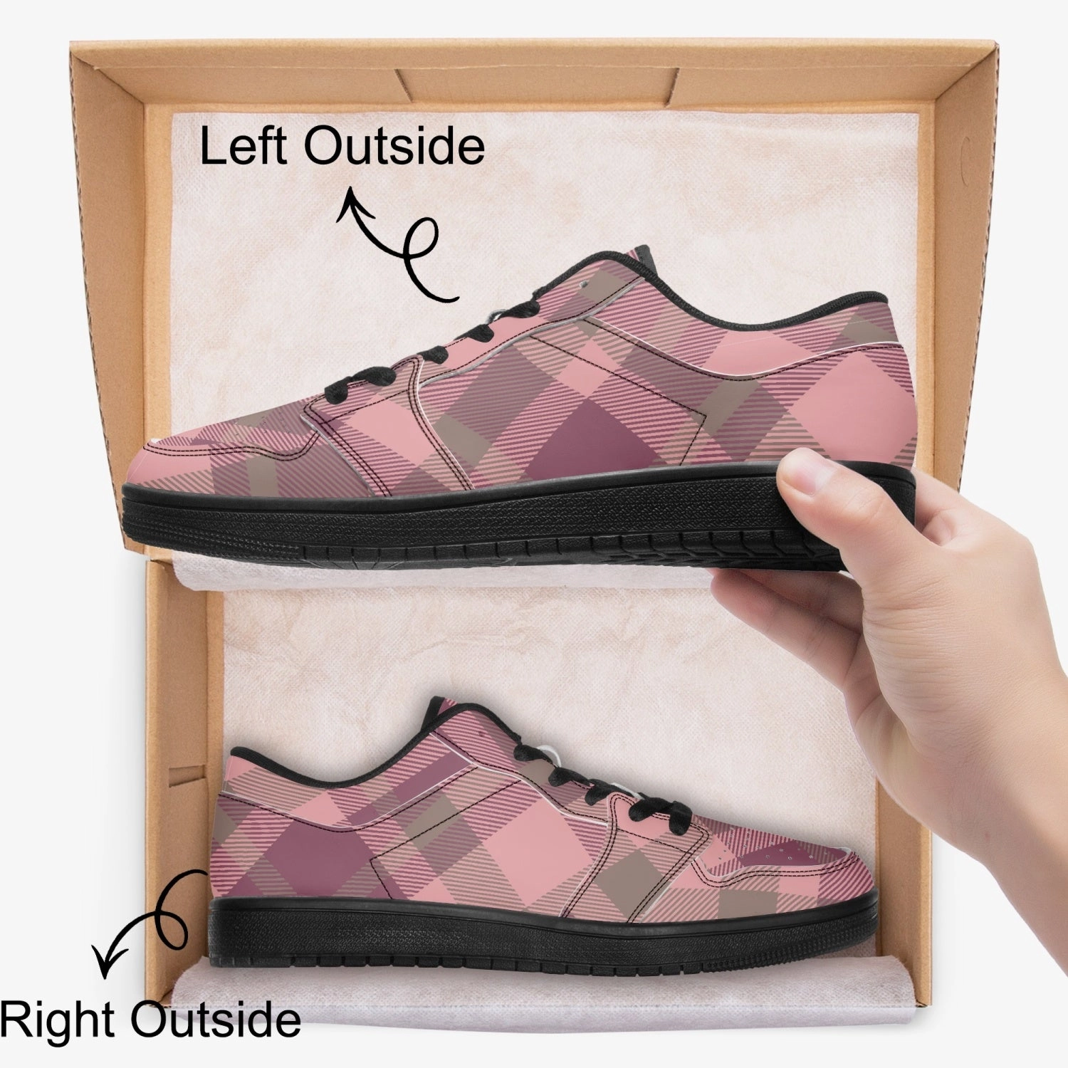 Blush Plaid Sneakers Streetwear with Comfort & Style Sneakers Alexander Wang