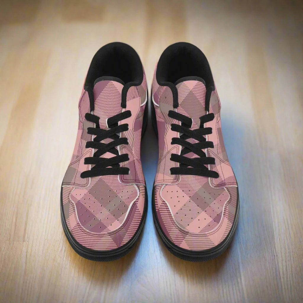 Blush Plaid Sneakers Streetwear with Comfort & Style Gucci Slip On Sneakers Sale