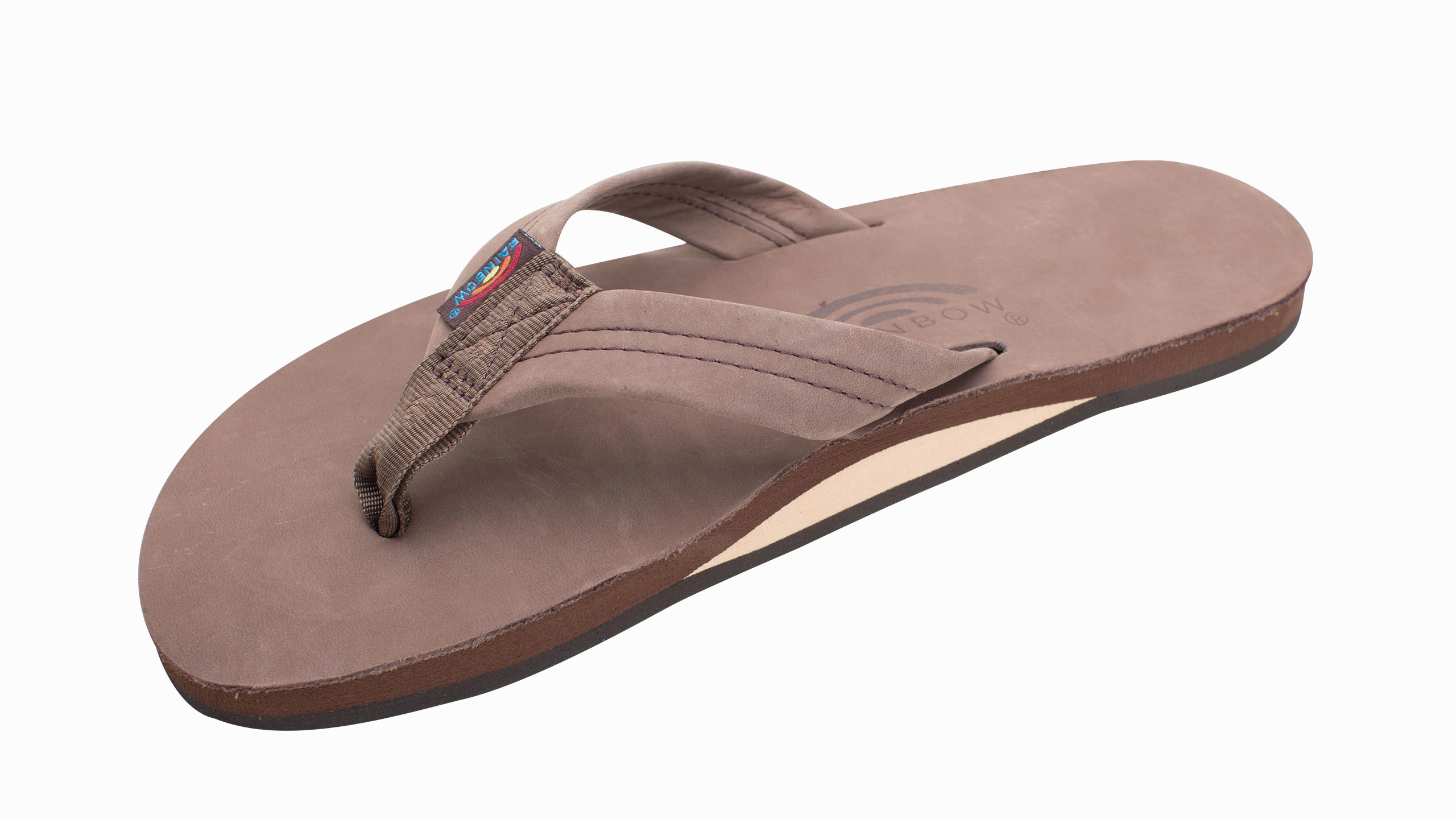 Flip Flops Thin Single Layer Premier Leather Expresso (Men)