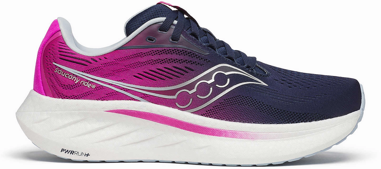 Best Shoes For Running On The Road Saucony Ride 18 Womens Running Shoes - Blue