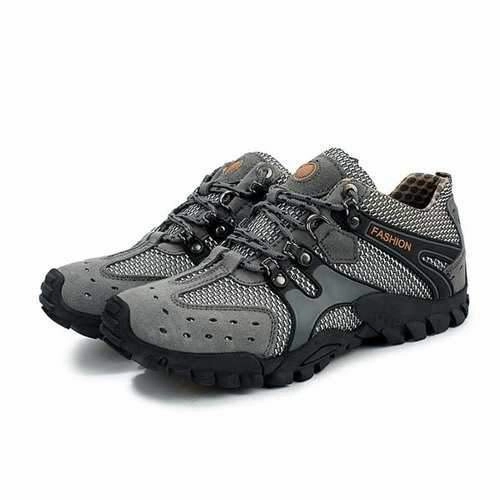 Men Hiking Shoes Suede Mesh Outdoor Sport Running Athletic Sneakers Hiking Shoes Under 50
