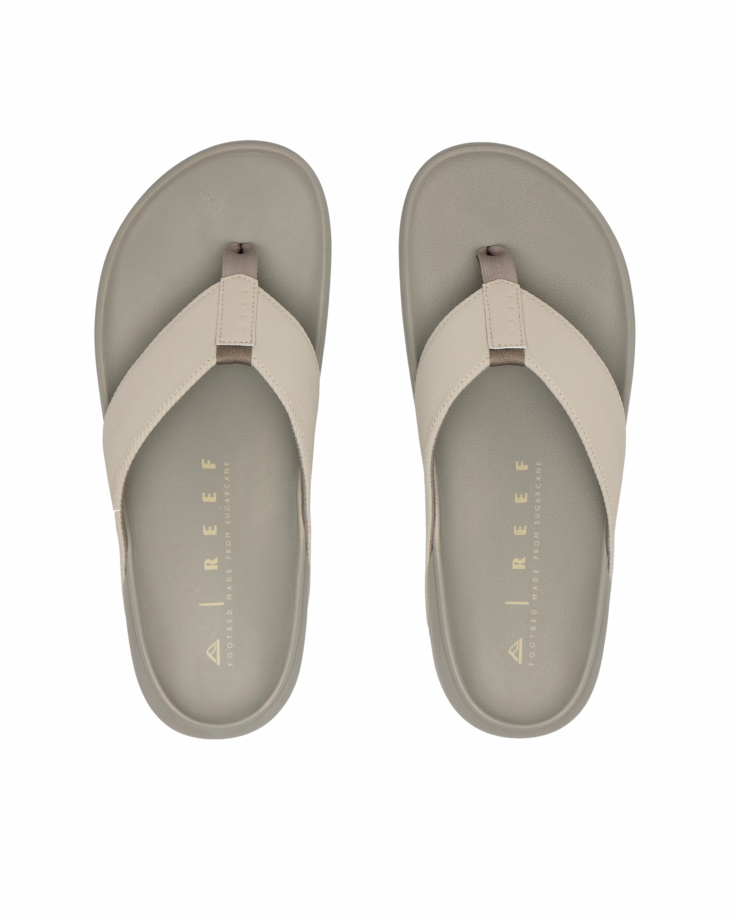 The Raglan Flip Flops in Stone Plastic Free Flip Flops