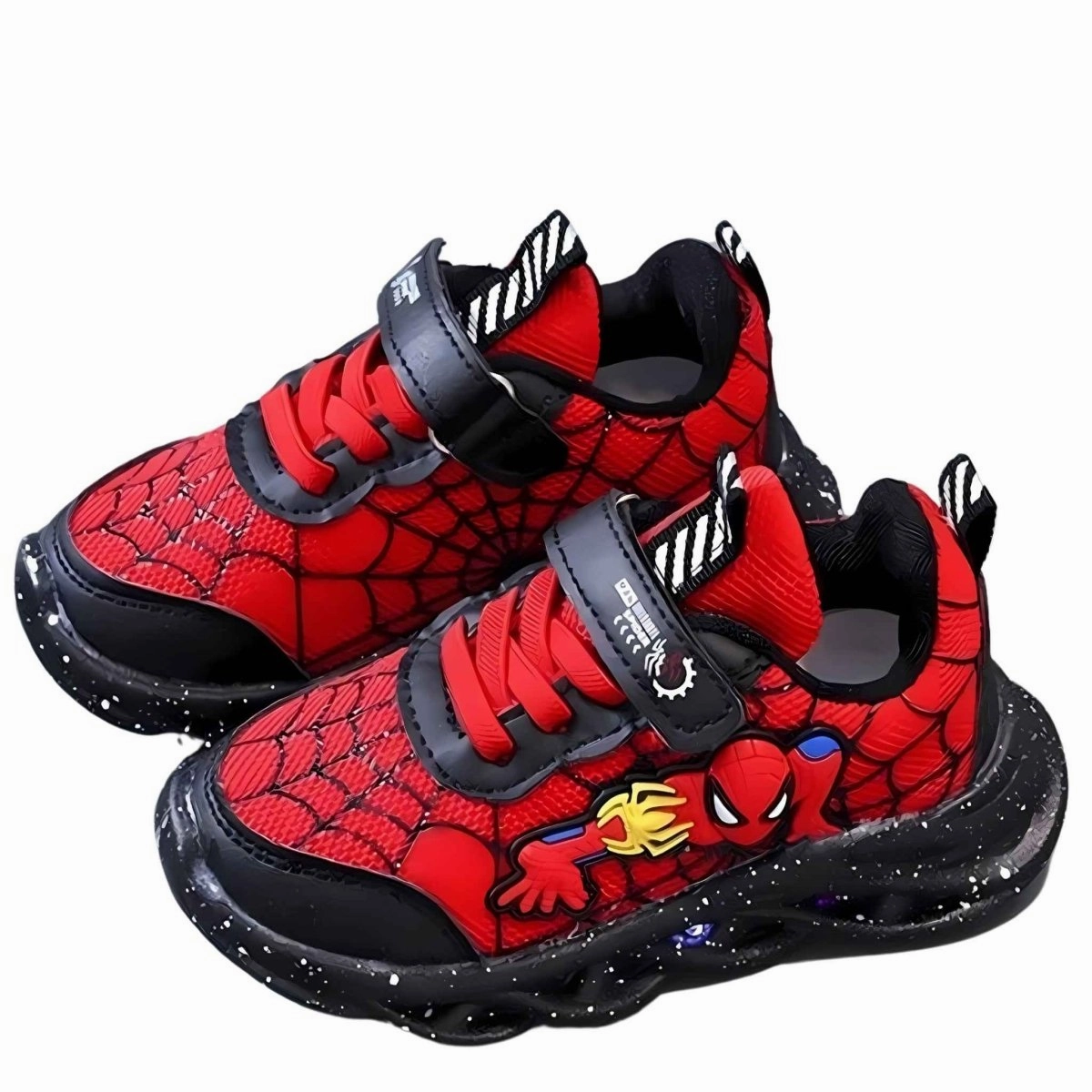 Spiderman LED Sneakers - Durable Light-Up Kids Shoes